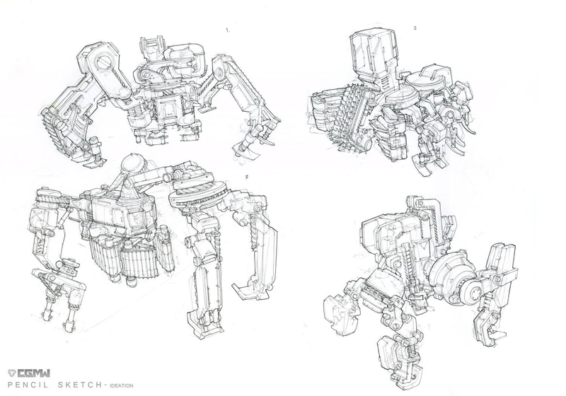 Illustration for article titled Some Kick-Ass Robot Designs From One of Hawken's Artists